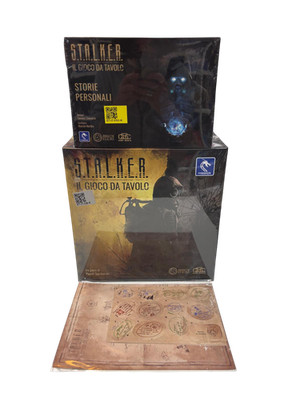 STALKER Bundle BASISSPIEL + ERWEITERUNG + KARTE UND AUFKLEBER Pendragon IN ITALIENISCH und