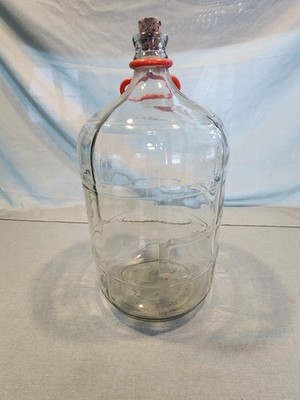 Vintage Clear Glass Jug Water Bottle Crisa Mexico With Handle 5 Gallon #2 |  eBay