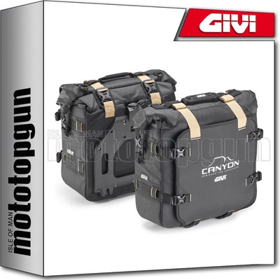 MONOKEY CANYON BLACK SIDE BAGS 50 LT GIVI ROYAL ENFIELD INTERCEPTOR 650 2024 24