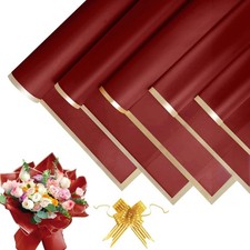 Blumenstrau&szlig; Geschenkpapier -  Blumenpapier mit Band, 58x58cm