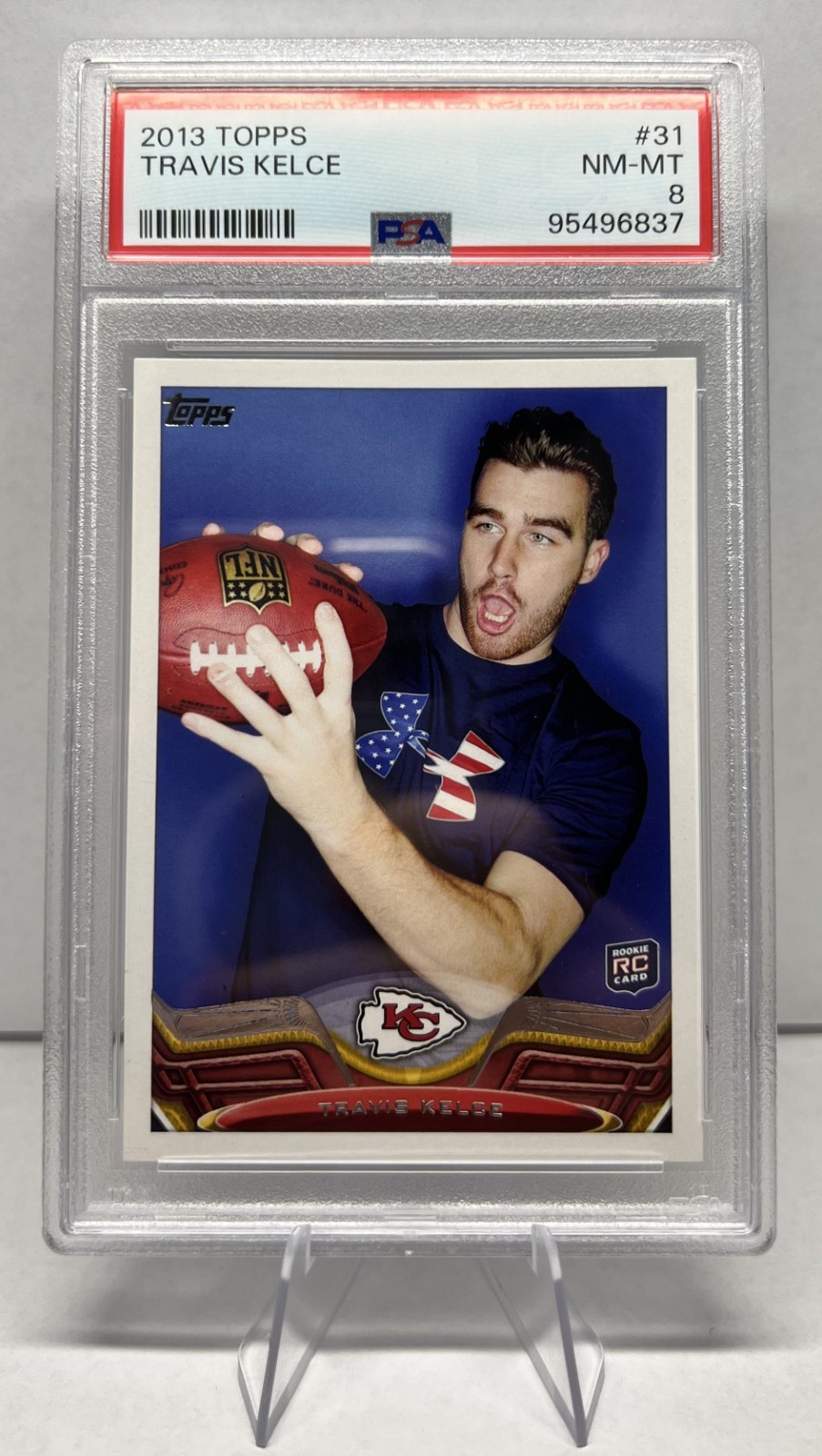 2013 Topps #31 Travis Kelce RC PSA 8!