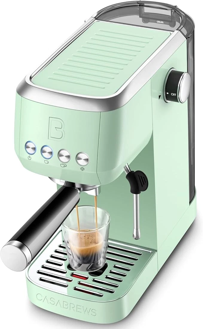 CASABREWS 3700 Essential 20 Bar Espresso Machine Pastel Green