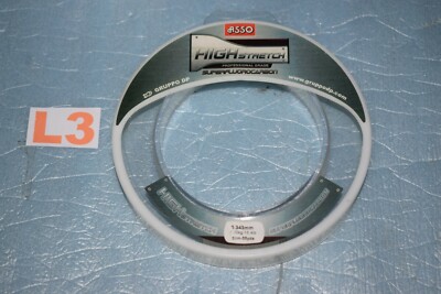 Fil De Pêche Fluorocarbone ASSO High Stretch 0.343mm 7kg 50m - NEUF
