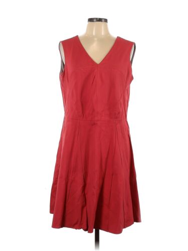 ABS Allen Schwartz Women Red Casual Dress 1X Plus