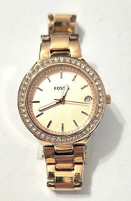 FOSSIL WOMEN\'S CRYSTAL ROSE GOLD-TONE WRISTWATCH Fossil Watch Women main image 3