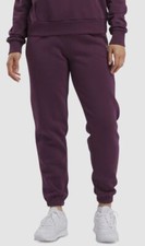 Reebok Womens Purple Metallic Foil Logo Fleec...