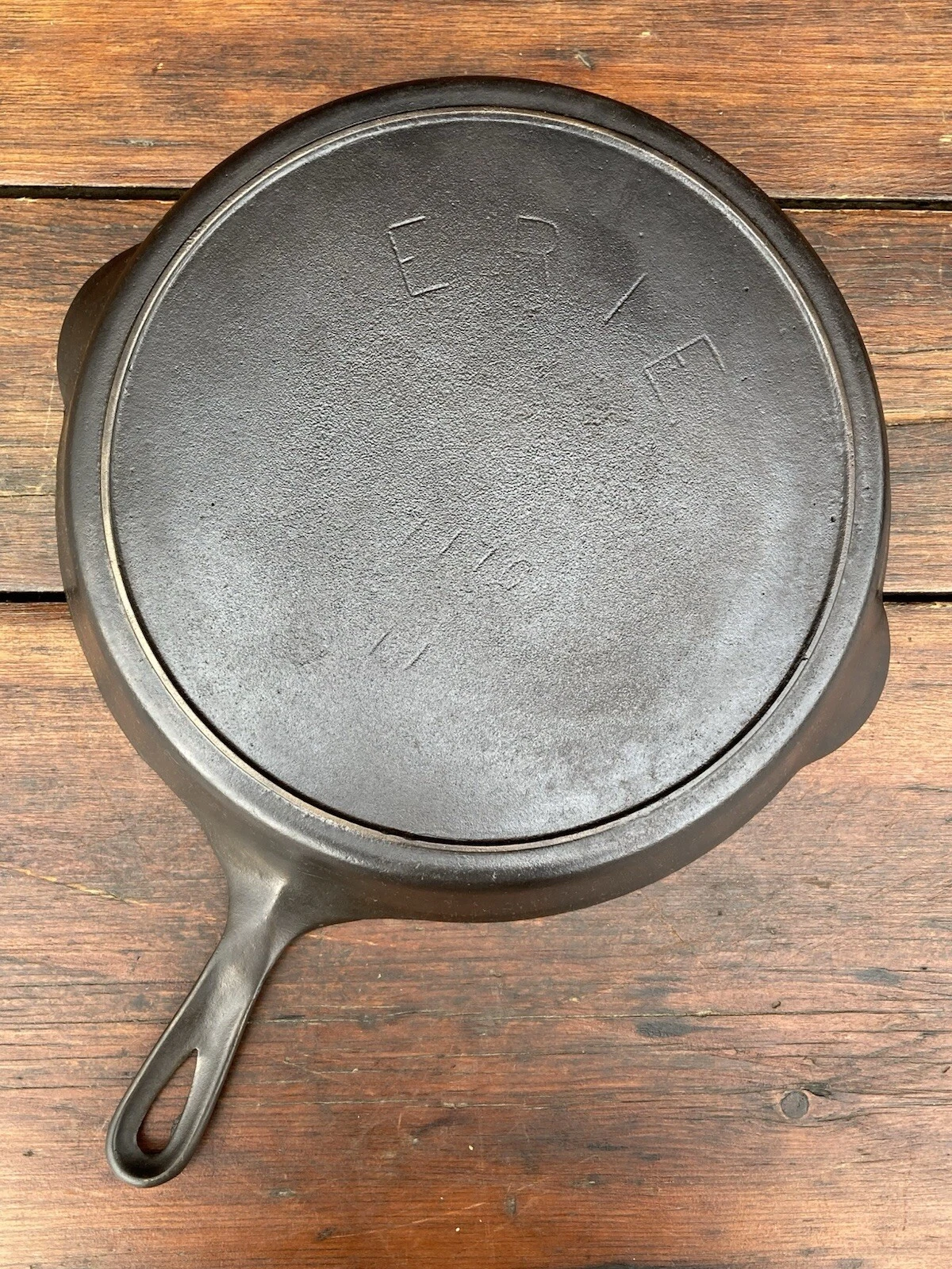 Pre Griswold Erie #11 Sixth Series Cast Iron Skillet