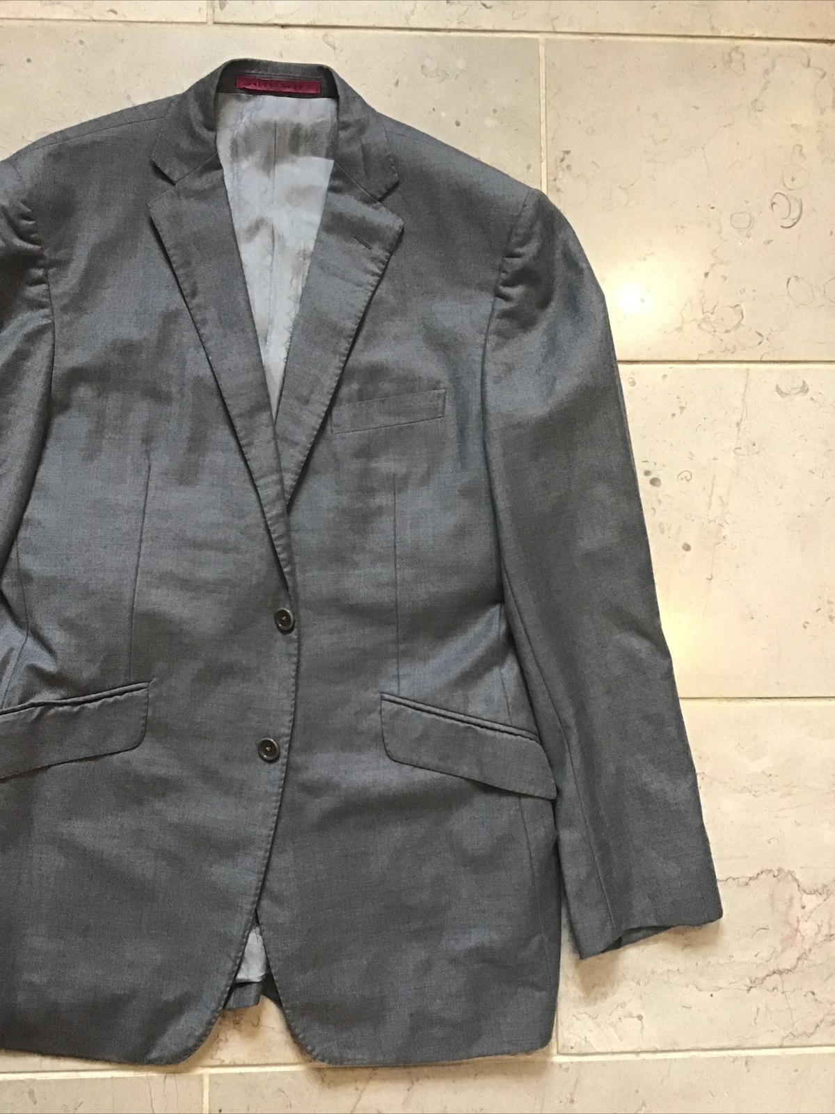 FILA Giacca blazer Alexandre Savile Row taglia 42R cashmere e lana caldo invernale grigio