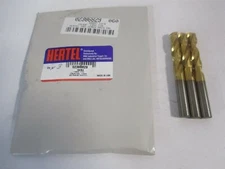 (2386829) 19/64" x 2-3/4" OAL 135° Spiral HSS Machine Drill Bit - Pack of 3