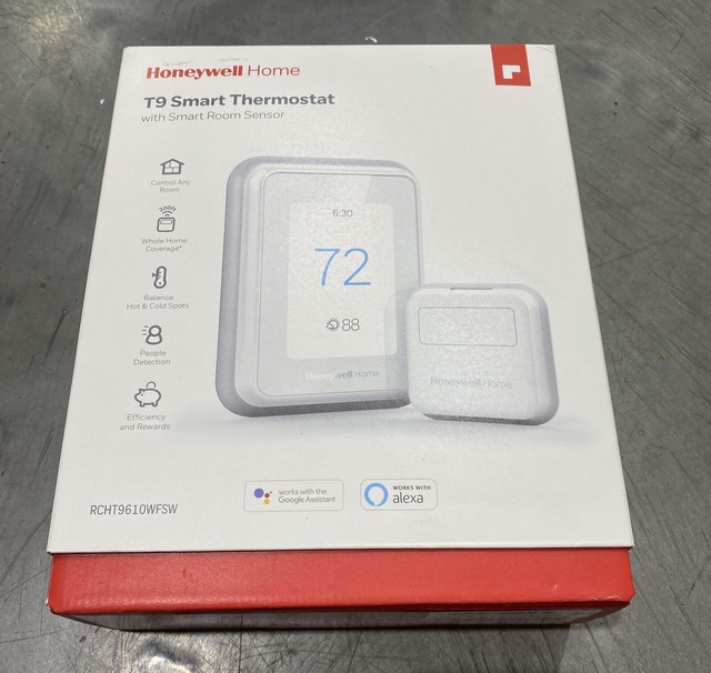 Honeywell Home T9 WIFI Smart Thermostat with RoomSmart Sensor White for sale online eBay