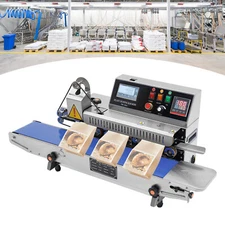 Automatic Inkjet Printing Continuous Sealing Machine Packaging Band Sealer 750W