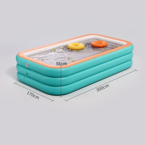 Inflatable Swimming Pool Easy Setup Family Fun Water Party Friend Summer Pool - Picture 8 of 9