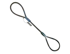 3/8" x 4' Wire Rope Choker Lifting Sling for Crane Tow Rigging Tagged