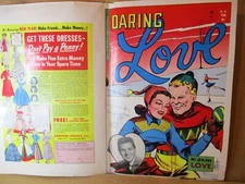 Daring Love 16 COVER PROOF 1952 RARE Production Art Joseph Szokoli Ice Skating