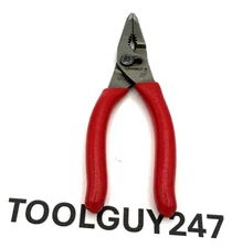 SNAP ON TOOLS USA RED 5" Soft Grip Mini Long Nose Slip Joint Pliers LN44BCF NEW
