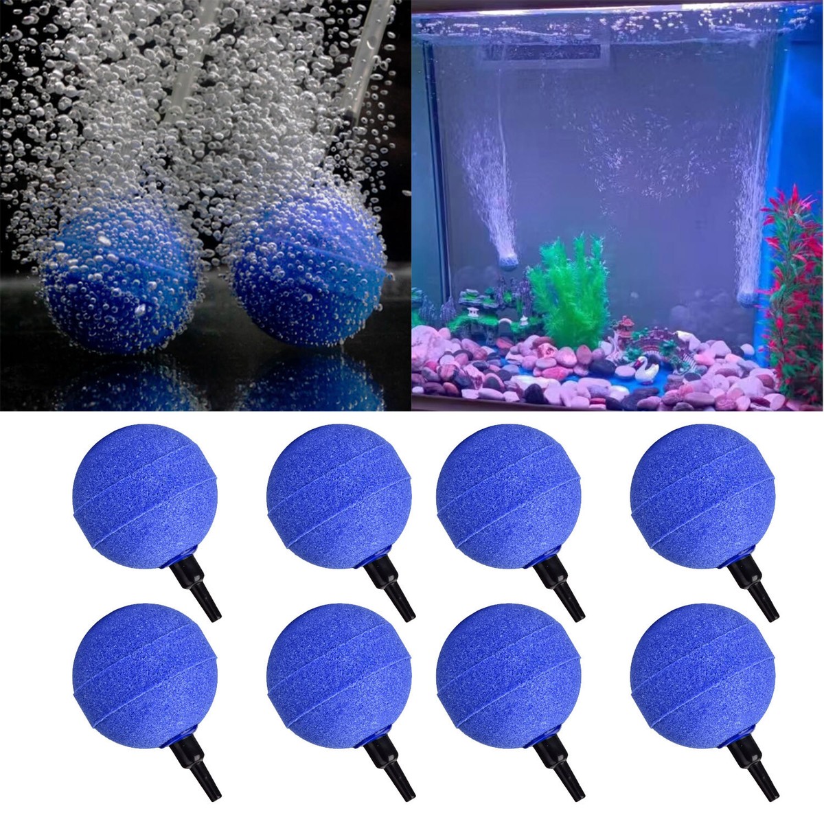 Aazon.co : ViaAqua Large Ceraic HI OXY Pond Aquariu AIRSTONE AIR