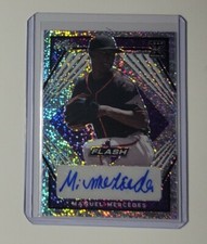 2021 LEAF FLASH MANUEL MERCEDES PURPLE AUTO AUTOGRAPH /75 CARD #BA-MM1