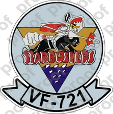 STICKER USN VF 721 STARBUSTERS