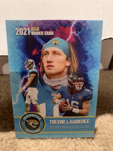  5 TREVOR LAWRENCE 2021 VERY First Ever Gold Rookie Gems Rookie Cards 