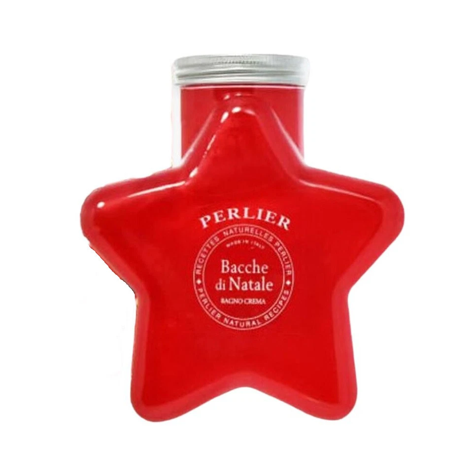 Perlier Stella Di Natale Rossa Bagno Crema Per Il Corpo Bacche Di Natale 470ml - Immagine 3 di 3