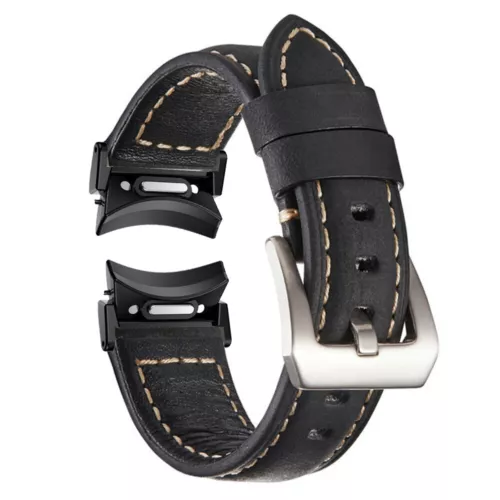 Für Samsung Galaxy Watch 6 5 4 40/44mm Classic 43/47mm 5 Pro Leder Band Strap - Bild 5 von 30
