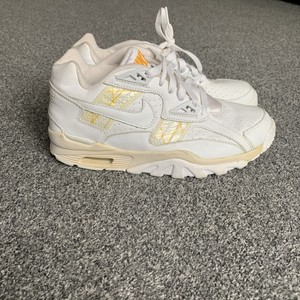 chunky white nike trainers