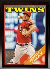 2023 Topps Series 1 Baseball Sonny Gray 1988 Black Border #/299 Twins T88-80