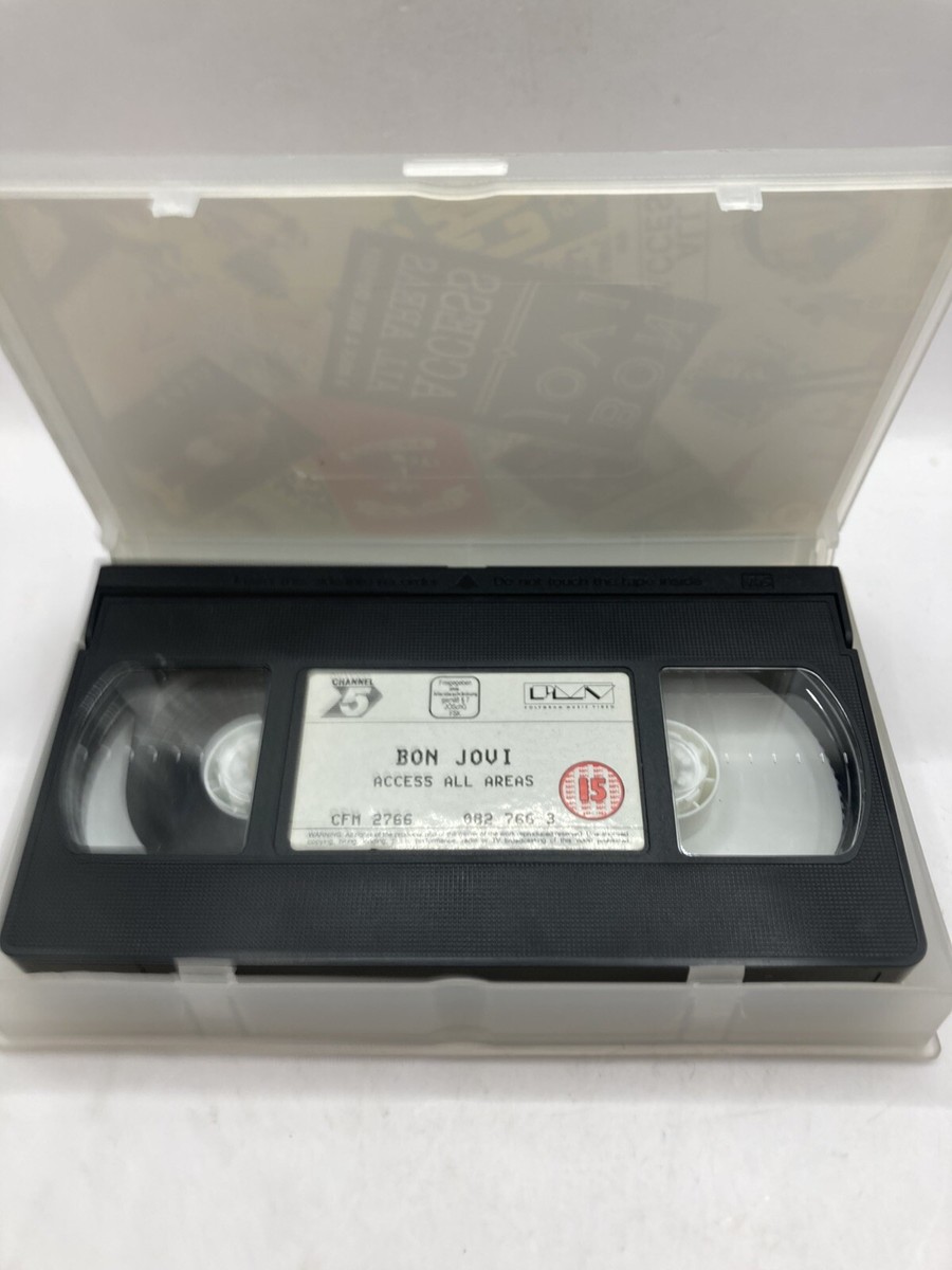 BON JOVI ACCESS ALL AREAS A rock & Roll Odyssey (1990 VHS VIDEO