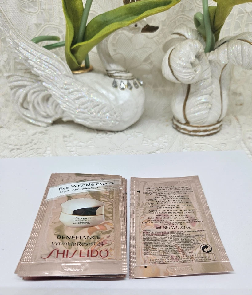 4x Shiseido Benefiance WrinkleResist24 Crema Intensiva Contorno de Ojos Muestra 1 ml Foto 2 de 3