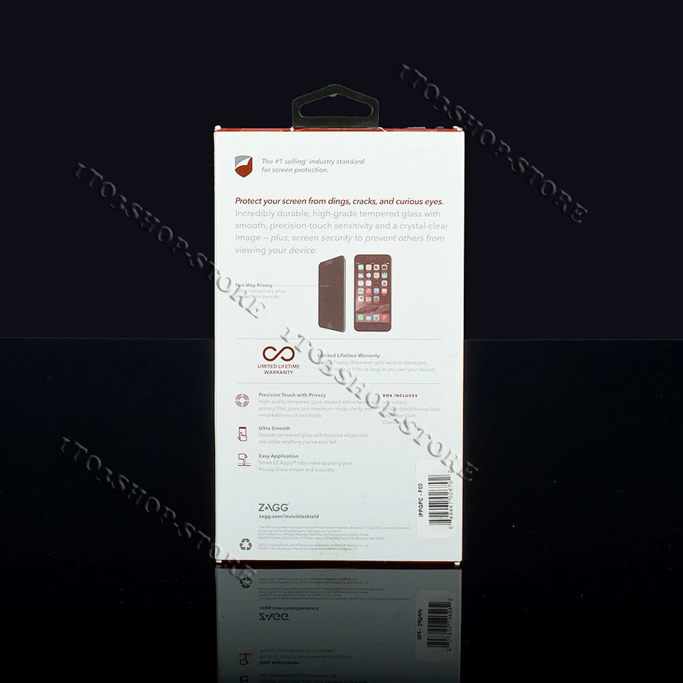ZAGG InvisibleShield Privacy Glass iPhone 6 Plus iPhone 6s Plus Screen Protector - Image 2 of 2