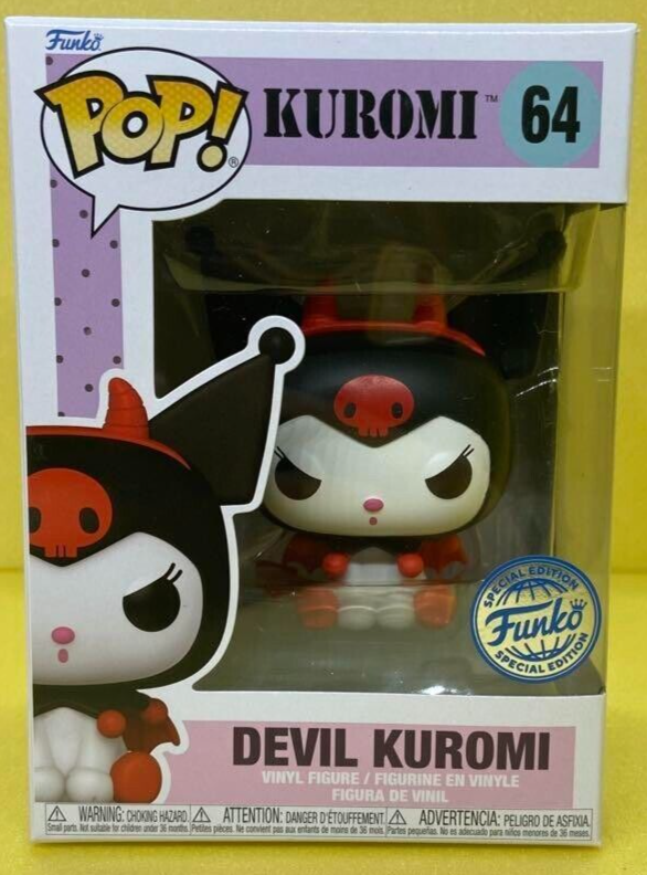 Sanrio Funko pop! 64 Devil Kuromi Exclusive Vinyl Action Figures