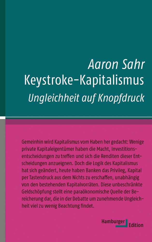 Keystroke-kapitalismus Aaron Sahr