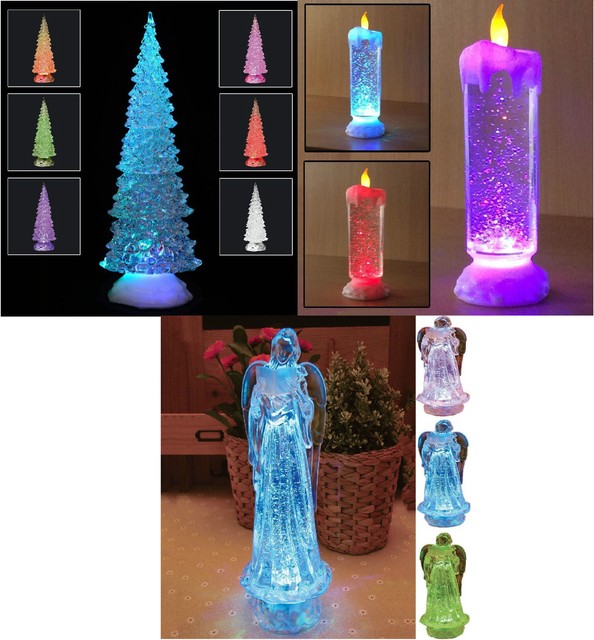Home Garden New Glass Electric Flickering Led Colour Change Candle Xmas Christmas Gift Ligt Decor Candles
