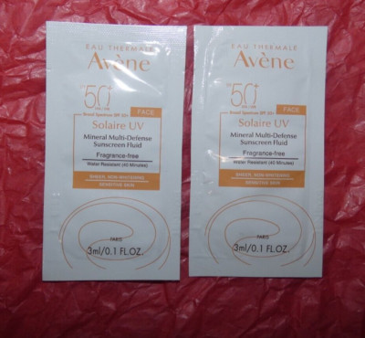 NEW 2 AVENE FACE Solaire UV Mineral Multi-Defense Sunscreen Fluid SPF 50+