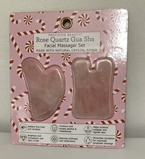 Rose Quartz Gua Sha Facial Massager Set