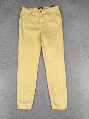 Buffalo David Bitton Jeans Womens 4 Yellow Denim Havana High Rise Ankle Skinny