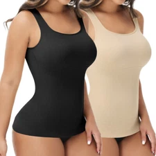Lady Firm Tummy Control Vest Top Slimming Body Shaper Compression Camisole Tank
