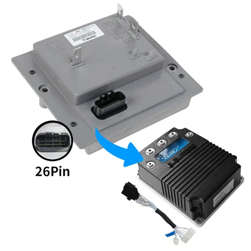 48V 500A DC Motor Controller for Curtis 1268 to Yamaha Moric G29 YDRE Golf Cart - Foto 2 di 12