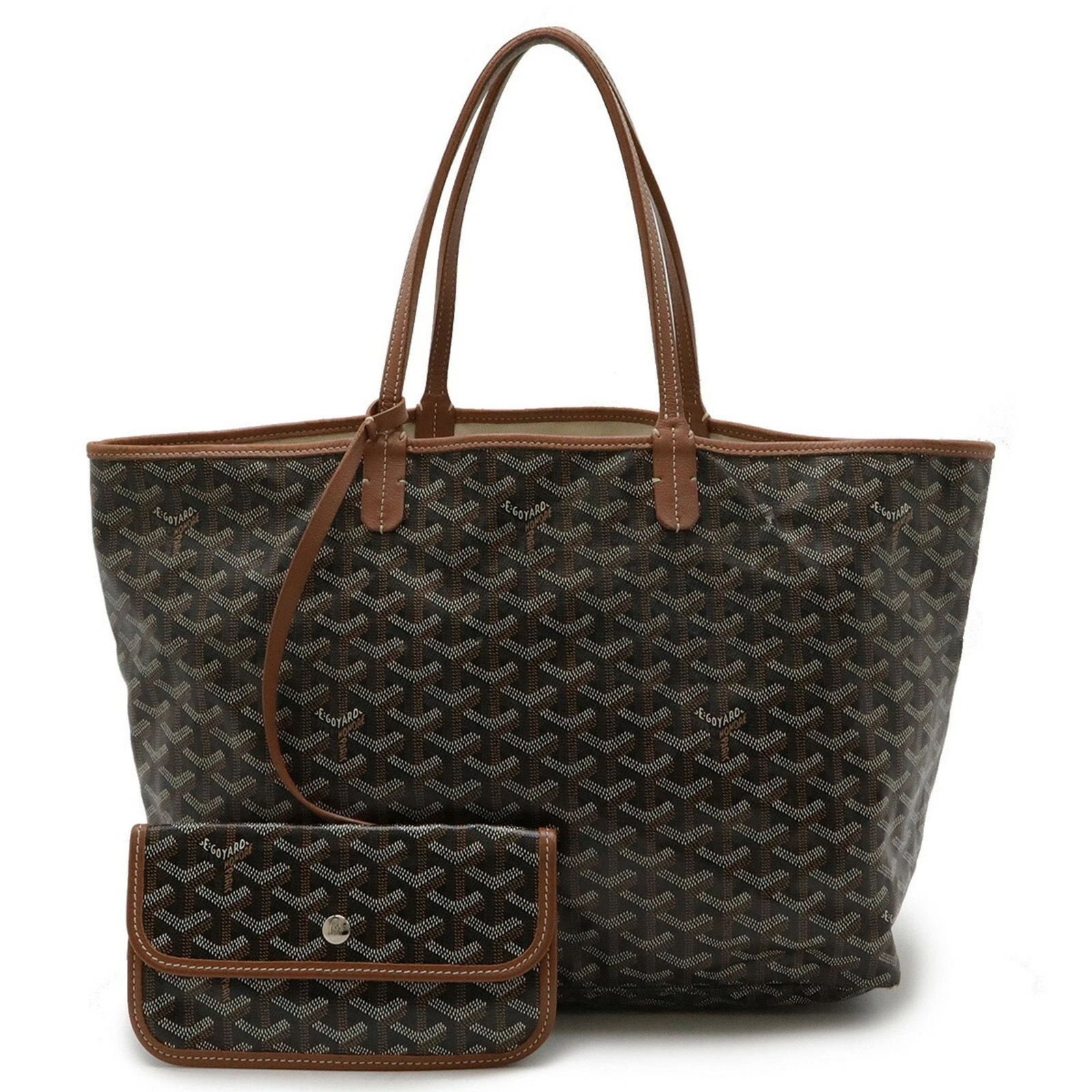 GOYARD Saint Louis PM Borsa a tracolla rivestita in tela pelle nera... GZl18kr7