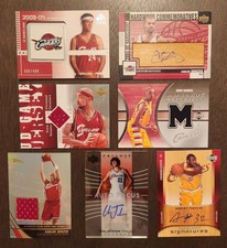 (7) 2003-06 Cleveland Cavaliers Lot SP Rookie Logo Hardwood Auto Focus Patch