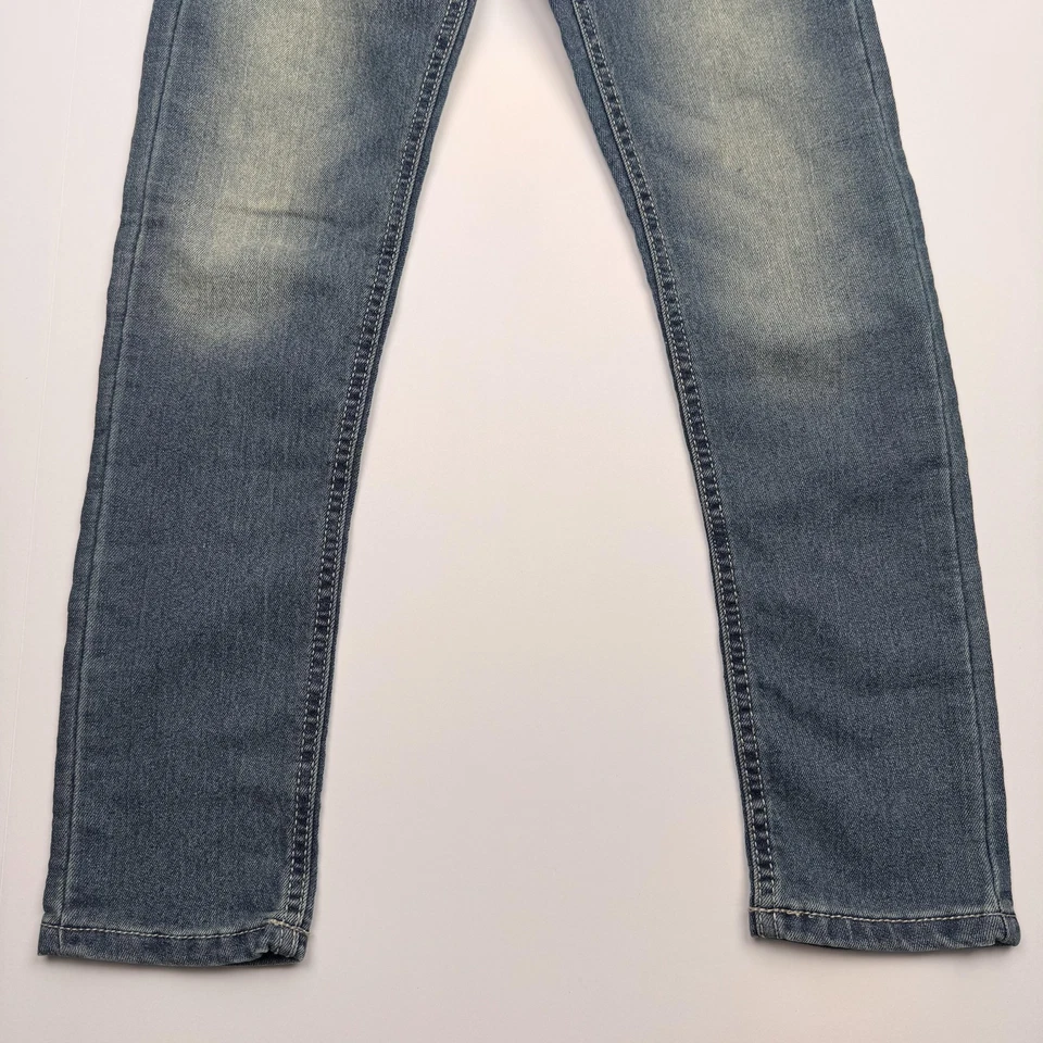 Jeans Lucky Brand Niñas 8 (22x22) Azul Zoe Ajustados Elastizados Cinco Bolsillos Lavado Medio Foto 4 de 4