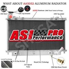 4-Row Radiator For 2008-2009 Pontiac G8 GXP GT 6.0L 6.2L/2011 Chevy Caprice 6.0L