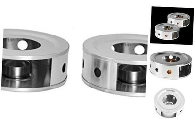 NewlineNY Stainless Steel Coffee Tea Warmers Herb Tea Dual 6 Inches Circular