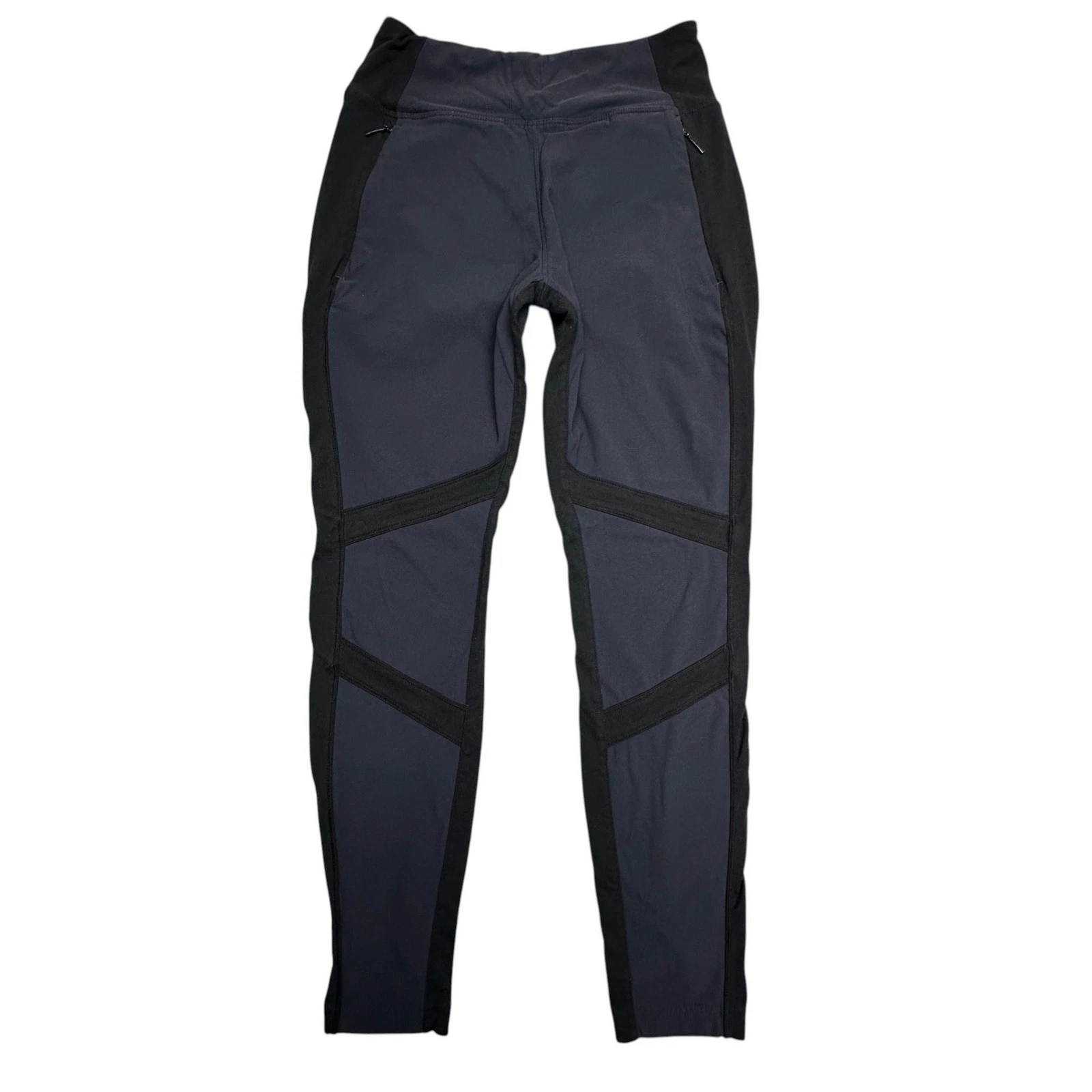 Athleta Pants Womens 4P Gray Softshell Ankle Zip Pocket Hiking Athleisure