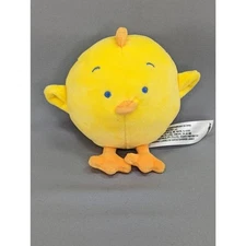 Babies R Us Rattle Plush Baby Chick 4" Round Stuffed Animal Soft Toy Lovey