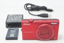 Nikon COOLPIX S6100 16.0MP Compact Digital Camera Red 261012e