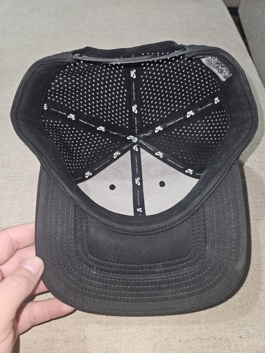 nike sb aerobill pro black mens snapback hat