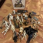 25 Star Wars Action Figures With Case - As Is From 1970s