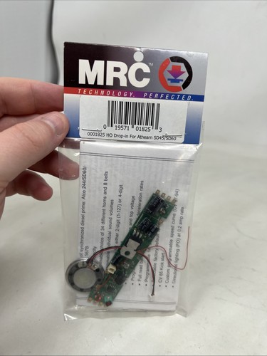 Decodificador de sonido diésel MRC 0001825 HO Drop-in para Athearn SD45/SD60 | Condition: New