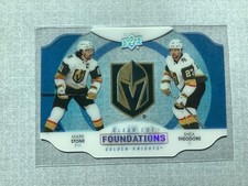 2021-22 Upper Deck Clear Cut Foundations Mark Stone Shea Theodore #CCF-ST